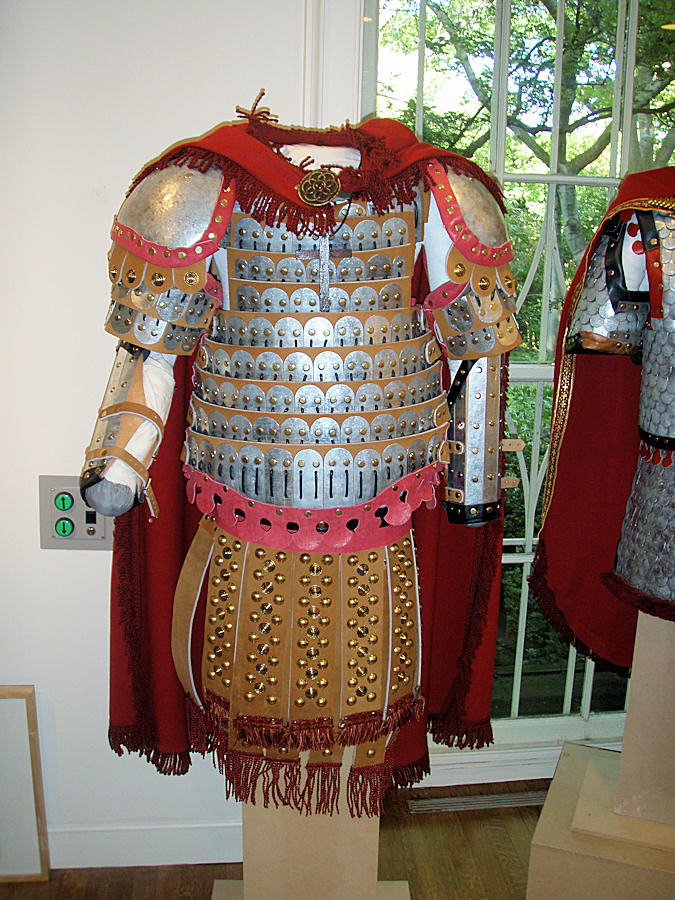 Lamellar Armor with Leather Strips