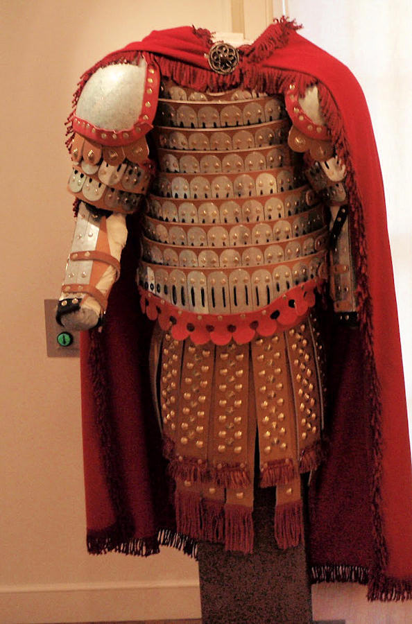 Lamellar Armor with Leather Strips