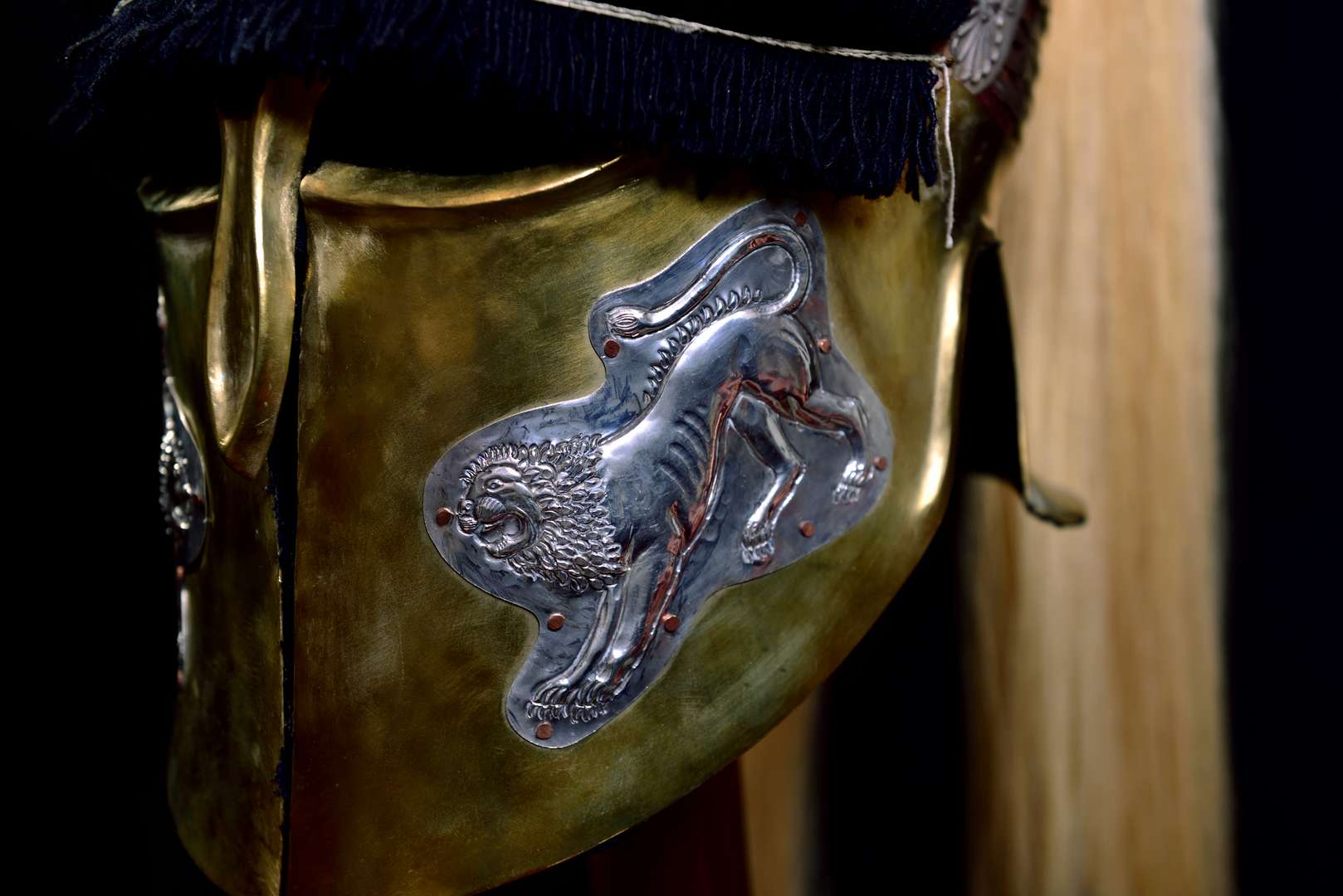 Python scaled Corinthian helmet