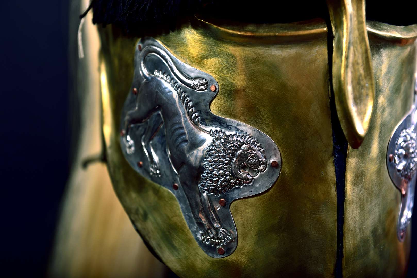 Python scaled Corinthian helmet